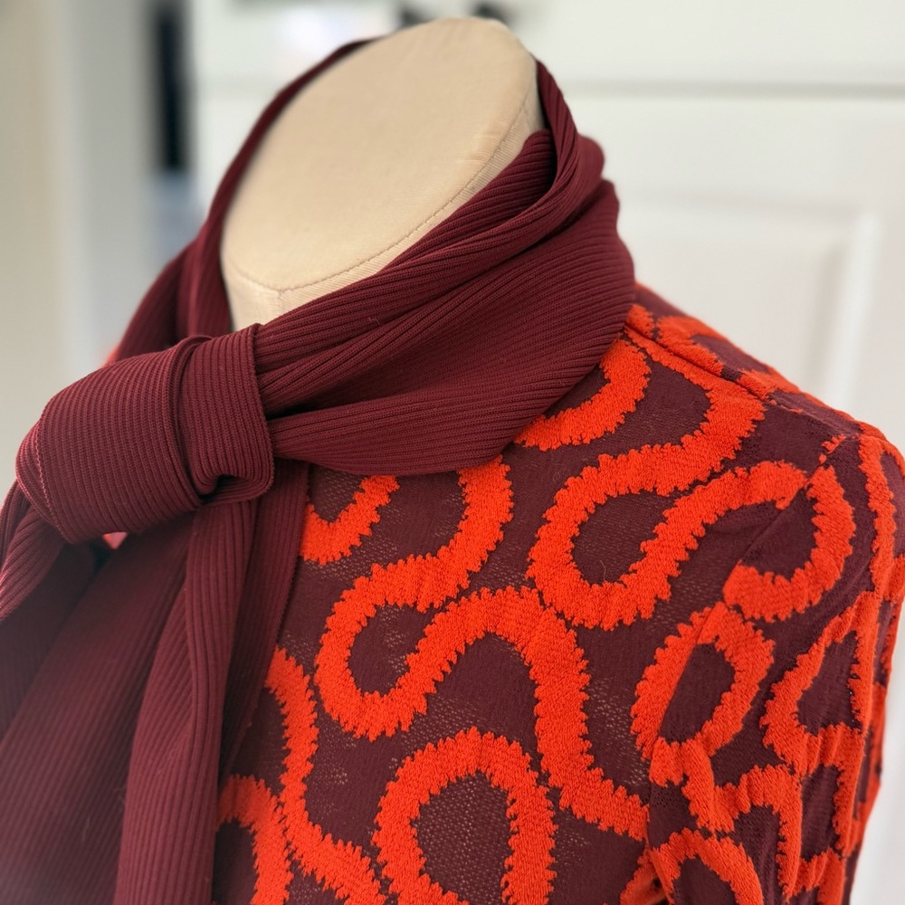 💎RARE VTG 90s Vivienne Westwood x Wolford Squiggles Stretch Top - S - Picture 8 of 16